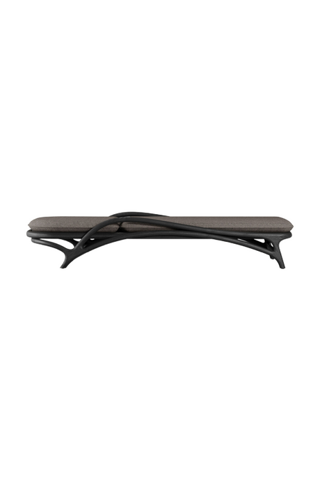 Adjustable Varnished Teak Outdoor Lounger | Morpho By Tomorrowland Zen | Oroa.com