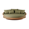 Round Teak Outdoor Daybed | Morpho By Tomorrowland Solis | Oroa.com