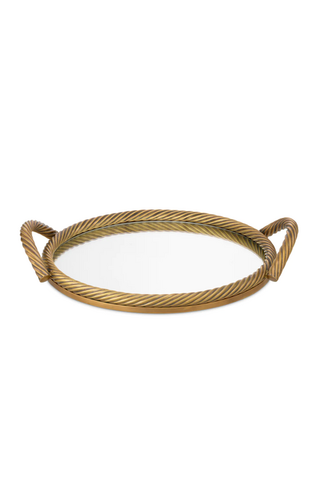 Vintage Brass Round Tray | Eichholtz Salvi | Oroa.com