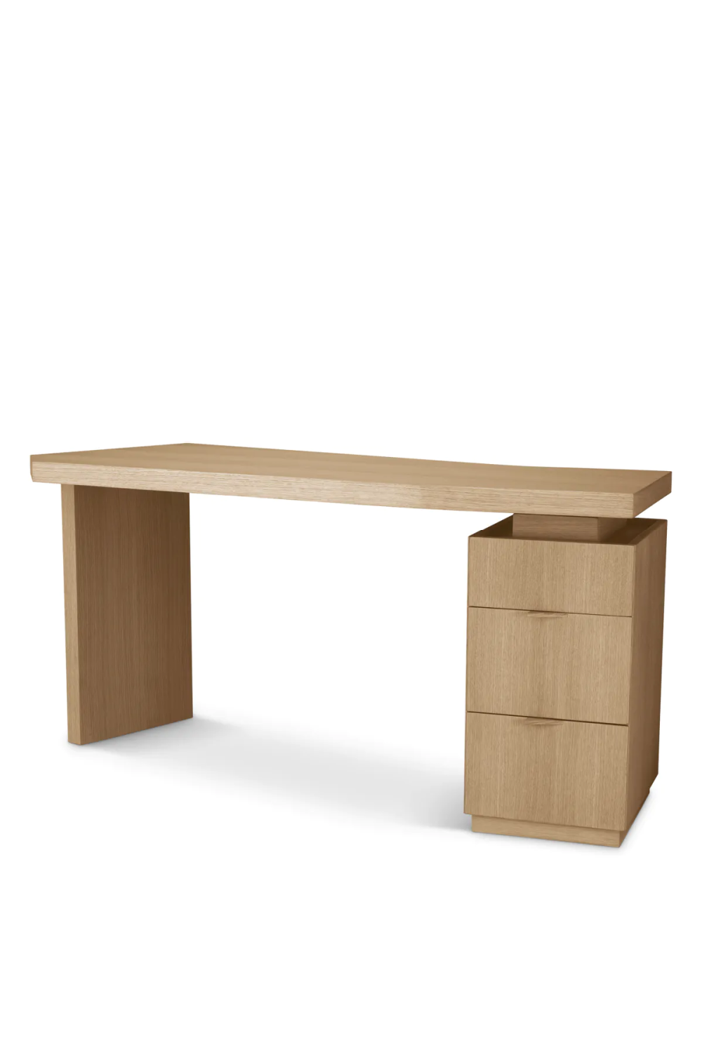 Natural Oak 3-Drawer Desk | Eichholtz Sarah | Oroa.com