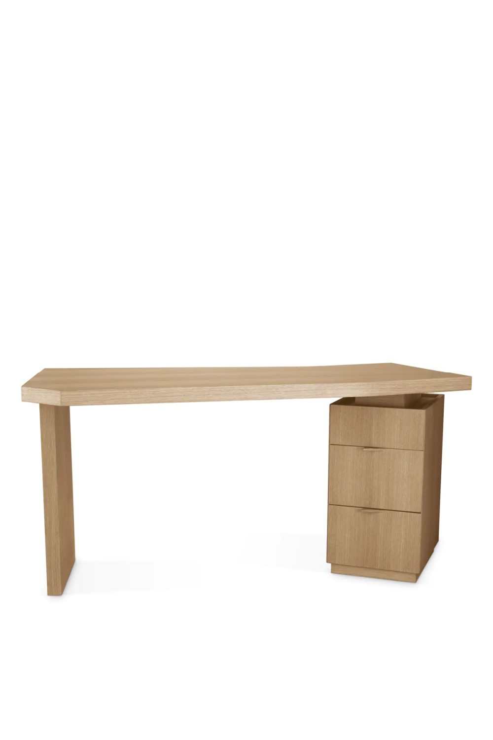 Natural Oak 3-Drawer Desk | Eichholtz Sarah | Oroa.com