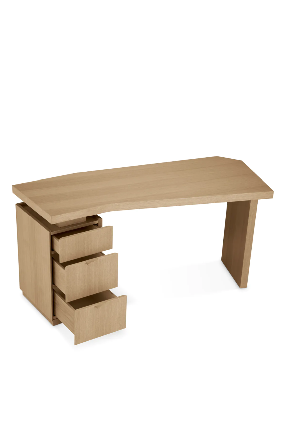 Natural Oak 3-Drawer Desk | Eichholtz Sarah | Oroa.com