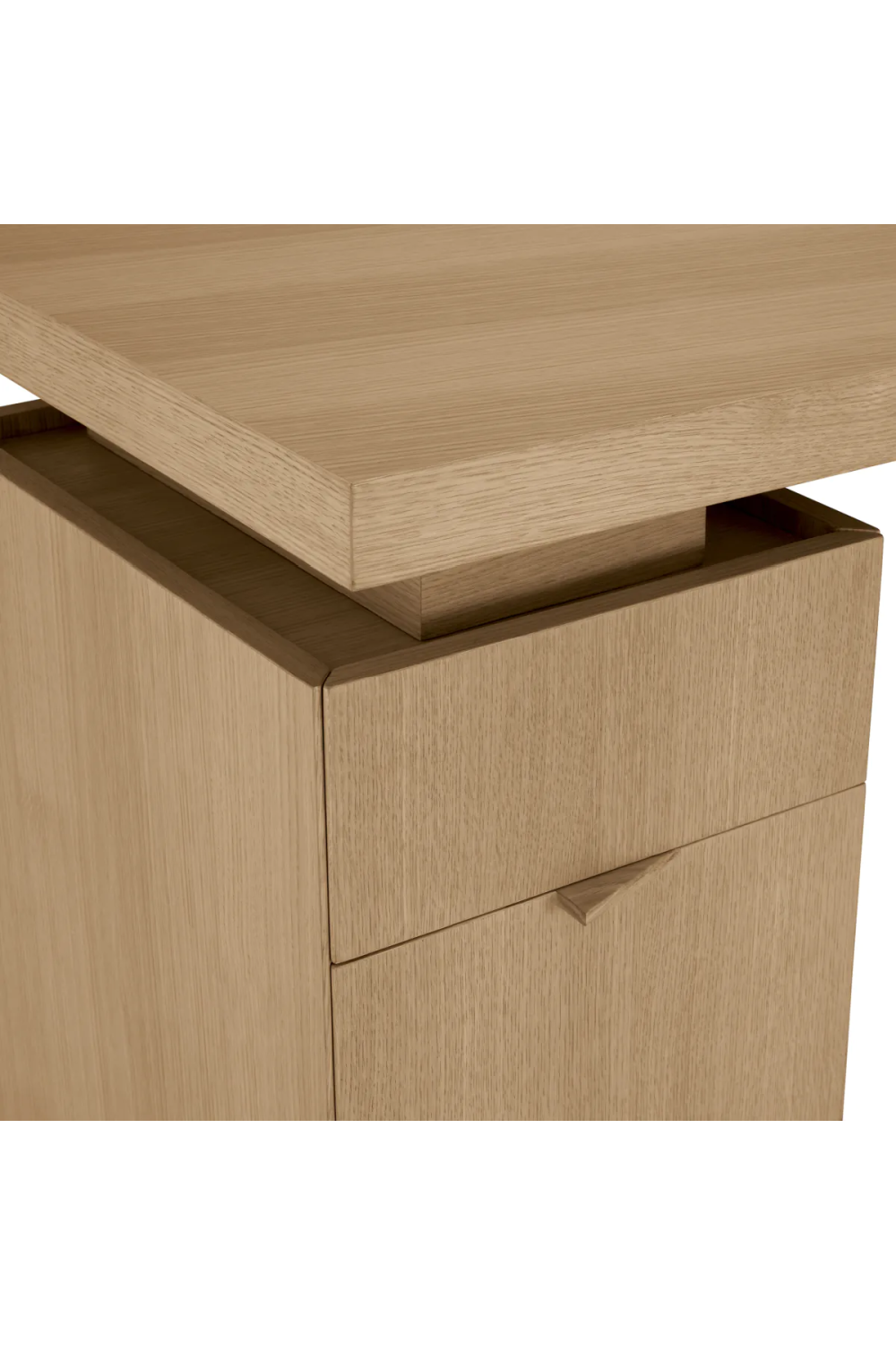 Natural Oak 3-Drawer Desk | Eichholtz Sarah | Oroa.com