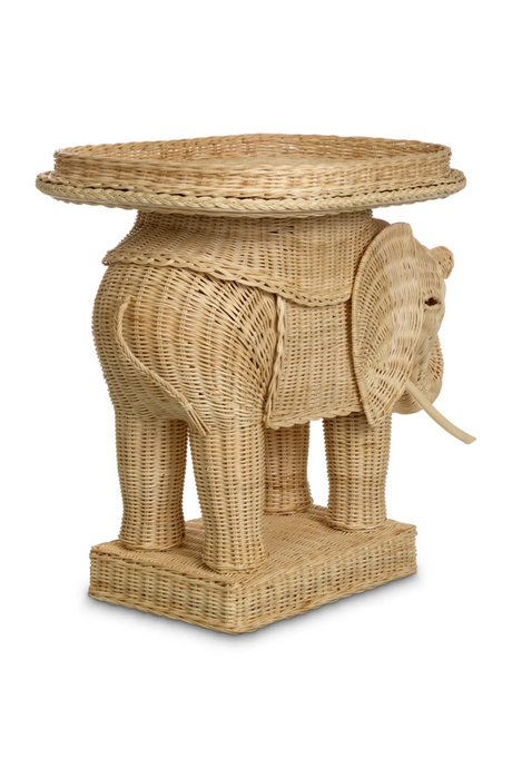 Rattan Sculptural Side Table | Eichholtz Elephant | Oroa.com