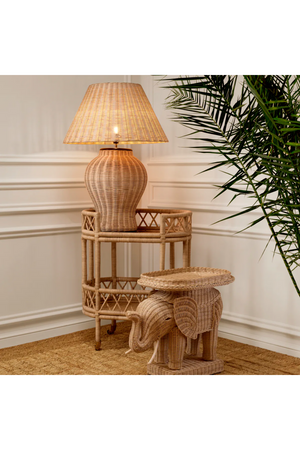 Rattan Sculptural Side Table | Eichholtz Elephant | Oroa.com