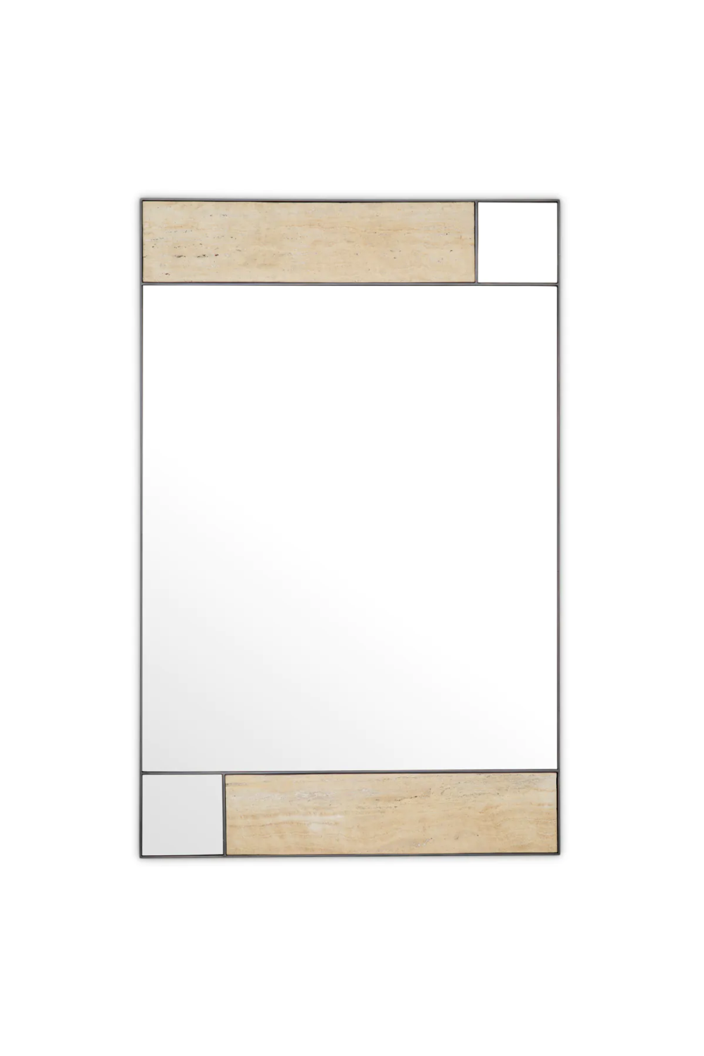 Travertine Bronze Wall Mirror | Eichholtz Cosimo