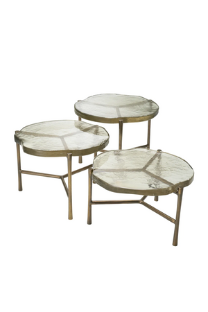 Frosted Glass Coffee Table Set (3) | Eichholtz Baldovini | Oroa.com