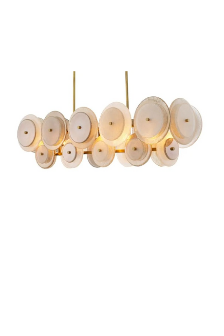 Sugared Glass Linear Chandelier | Eichholtz Hyde | Oroa.com