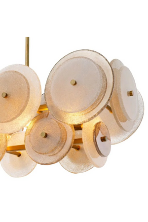 Sugared Glass Linear Chandelier | Eichholtz Hyde | Oroa.com