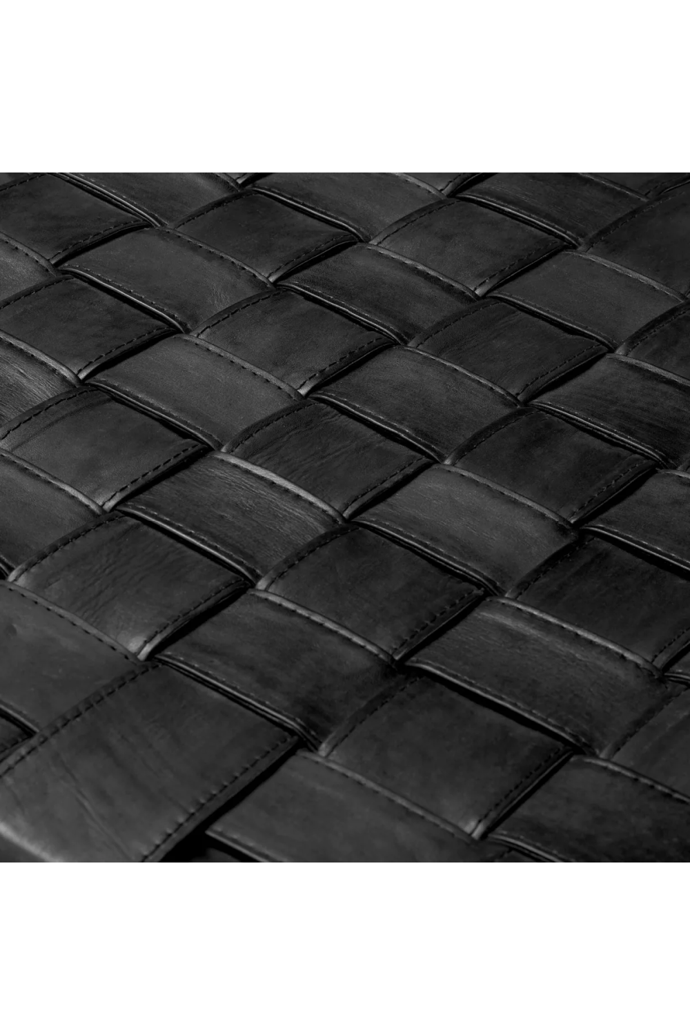 Woven Black Leather Dining Chair | Eichholtz Tiberio | Oroa.com