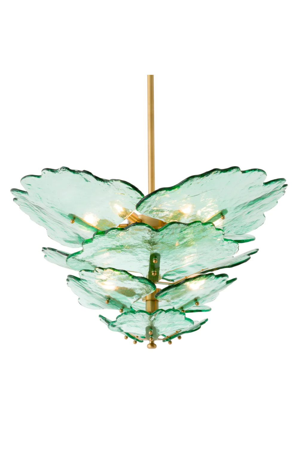 Handcrafted Green Glass Chandelier | Eichholtz Florina | Oroa.com