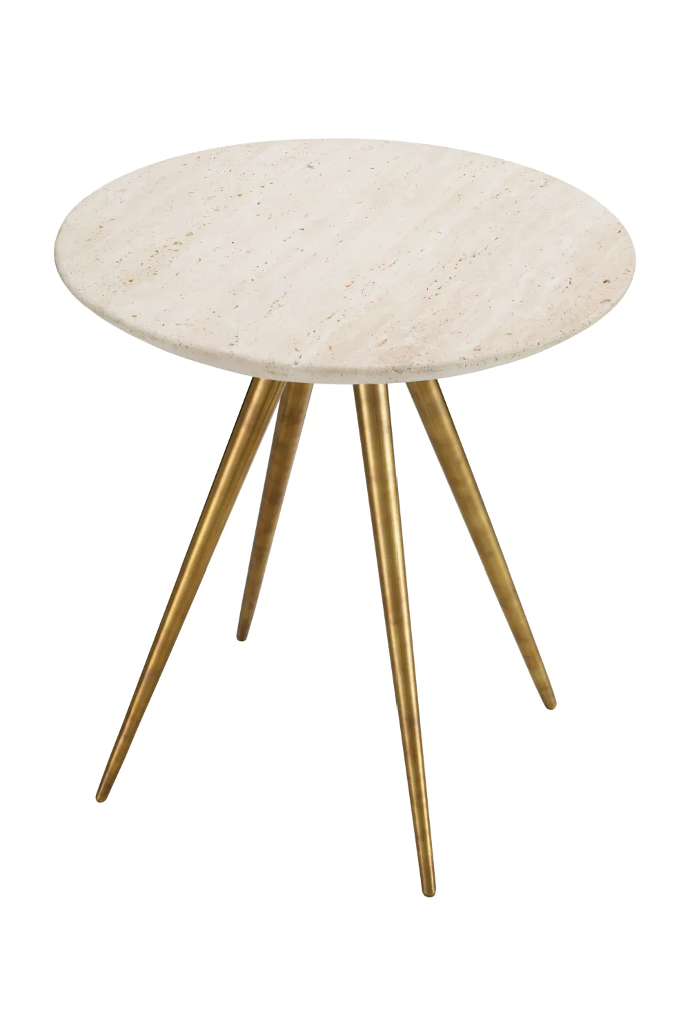 Round Travertine Side Table | Eichholtz Ranco | Oroa.com