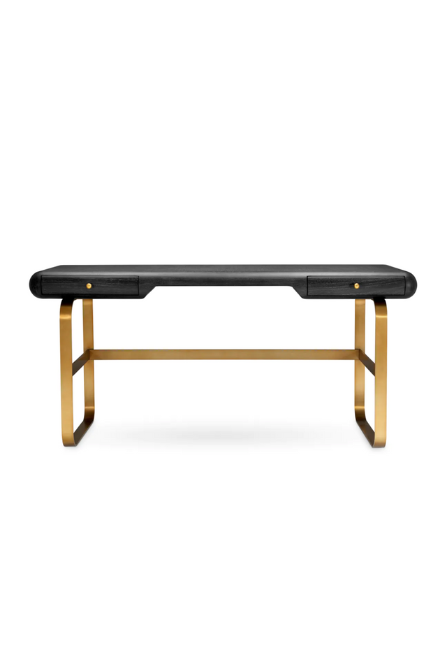 Gray Oak 2-Drawer Desk | Eichholtz Nathaniel | Oroa.com