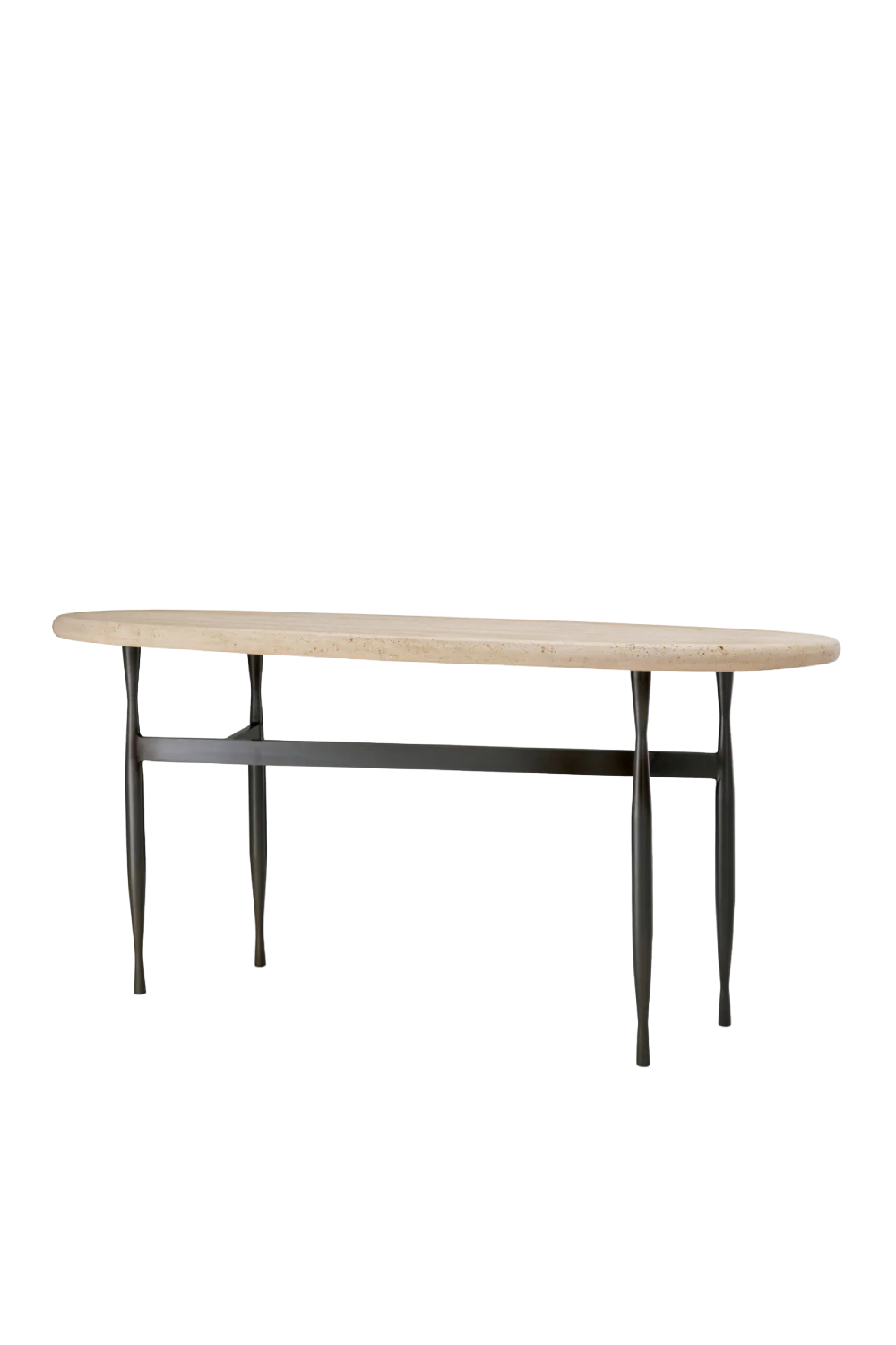 Oval Travertine Console Table | Eichholtz Palermo | Oroa.com