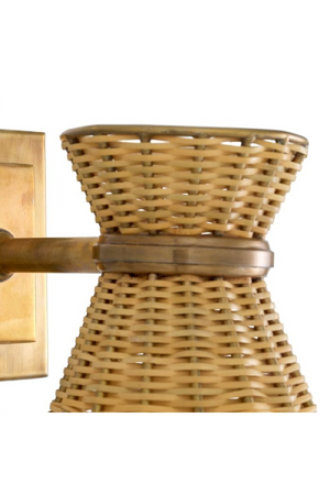 Conical Rattan Wall Lamp | Eichholtz Kon Tiki | Oroa.com