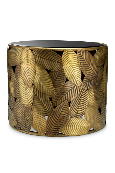 Black Beveled Glass Side Table | Eichholtz Botanico | Oroa.com