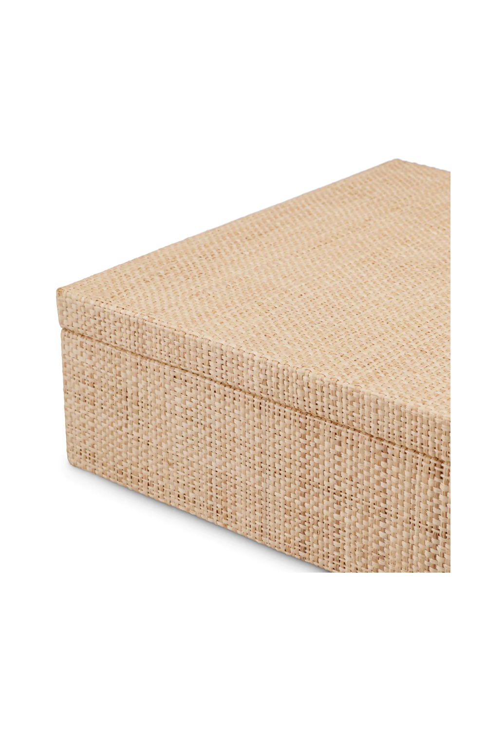 Handwoven Natural Raffia Box | Eichholtz Cadiz | Oroa.com