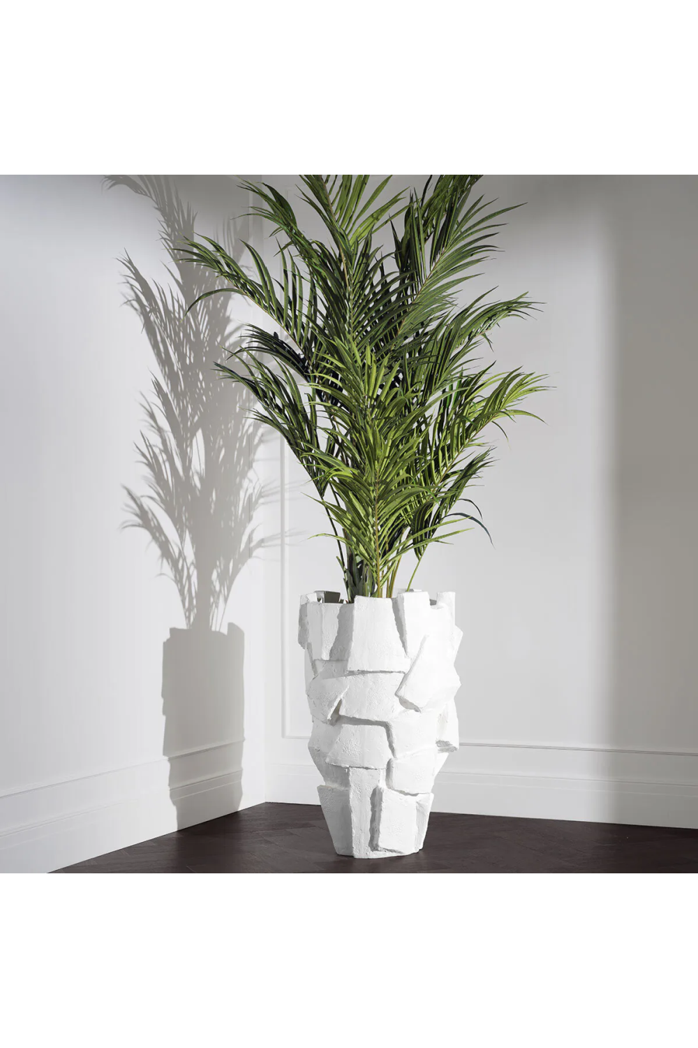 Stacked White Fiberglass Planter | Eichholtz Santanter | Oroa.com