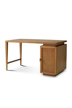 Rattan Door Wooden Desk | Eichholtz Borchard | Oroa.com