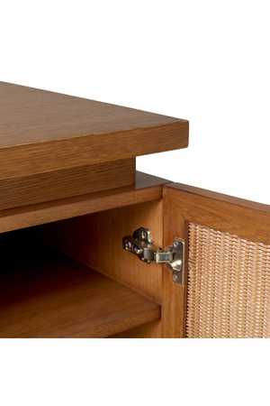 Rattan Door Wooden Desk | Eichholtz Borchard | Oroa.com