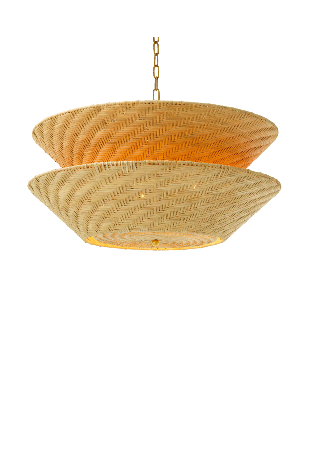 Dual-Layer Rattan Chandelier | Eichholtz Tavira | Oroa.com