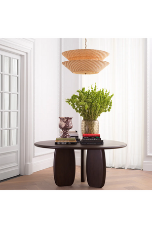 Dual-Layer Rattan Chandelier | Eichholtz Tavira | Oroa.com