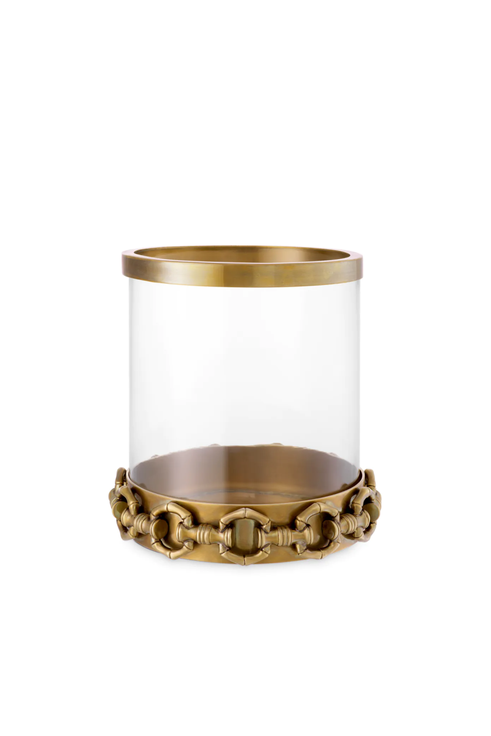 Vintage Brass Hurricane Candle Holder | Eichholtz Clementine | Oroa.com