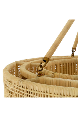 Woven Rattan Round Chandelier | Eichholtz Bernardi | Oroa.com