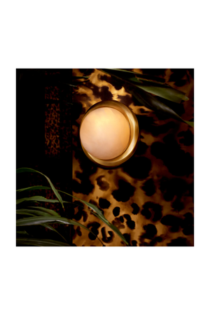 Round Alabaster Wall Lamp | Eichholtz Vigo | Oroatrade.com
