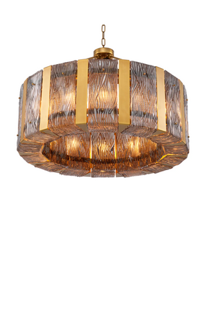 Textured Glass Panel Chandelier | Eichholtz Elysian | Oroa.com
