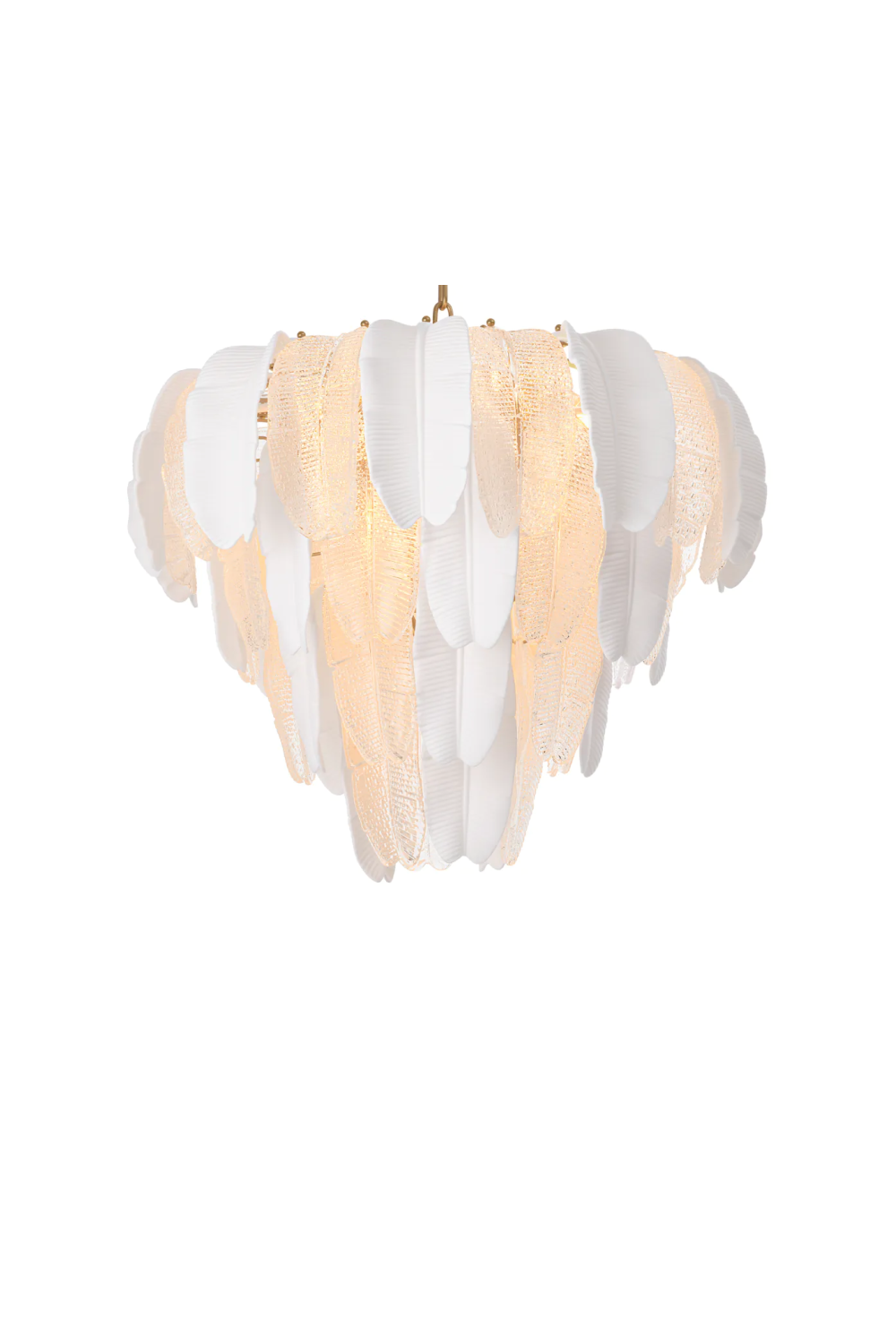 Textured Glass Layered Chandelier | Eichholtz Saint Lucia | Oroatrade.com