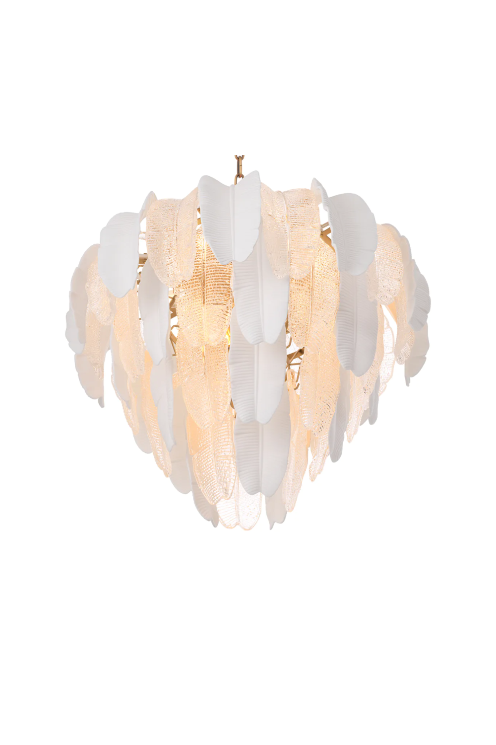 Textured Glass Layered Chandelier | Eichholtz Saint Lucia | Oroatrade.com