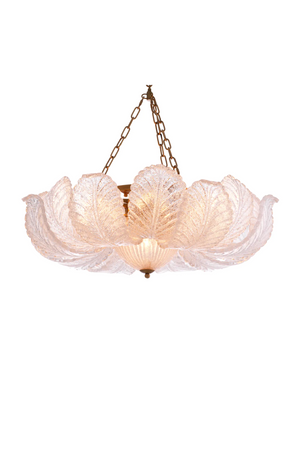 Textured Glass Leaf Chandelier | Eichholtz Cabrillo | Oroatrade.com 