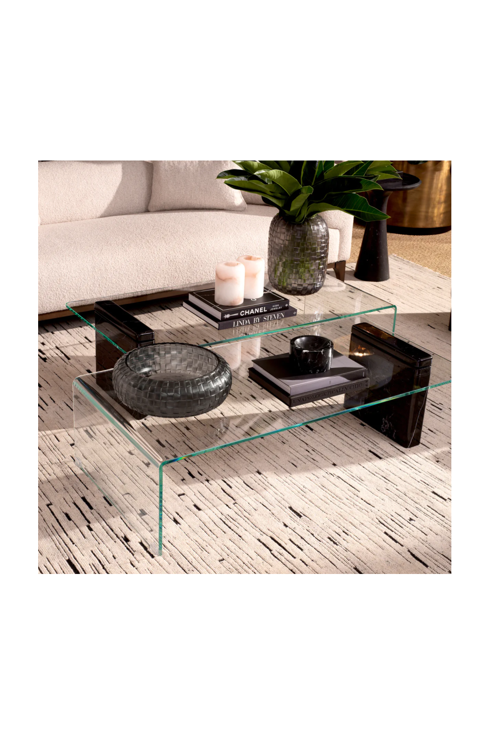 Clear Glass Coffee Table | Eichholtz Stonecres | Oroatrade.com