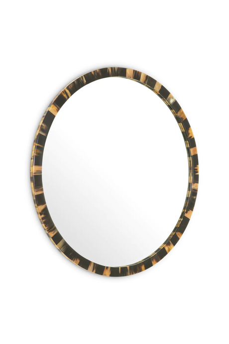 Natural Horn Oval Mirror XL | Eichholtz Saint Jerome | Oroa.com