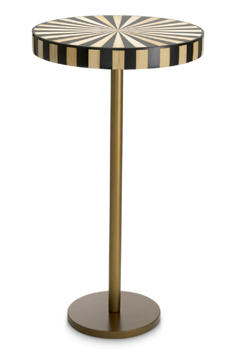 Striped Top Pedestal Side Table | Eichholtz Albany | Oroa.com