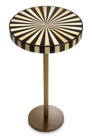 Striped Top Pedestal Side Table | Eichholtz Albany | Oroa.com