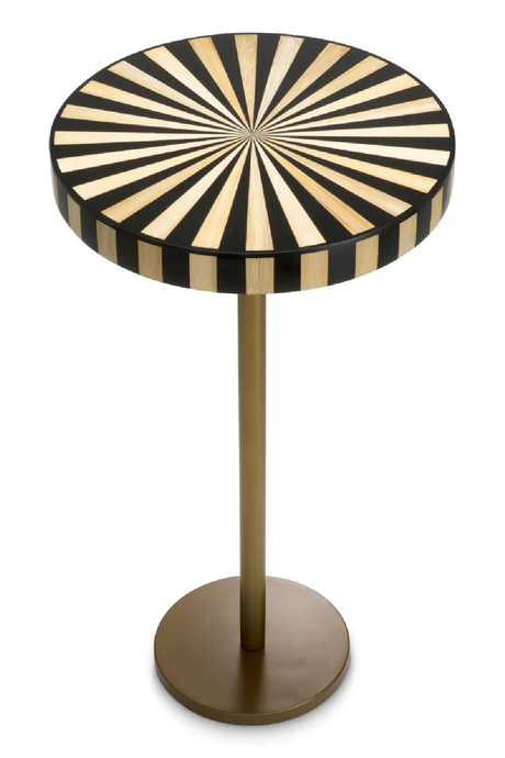 Striped Top Pedestal Side Table | Eichholtz Albany | Oroa.com