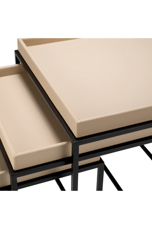 Leather Tray Top Side Tables (3) | Eichholtz Léonard | Oroa.com