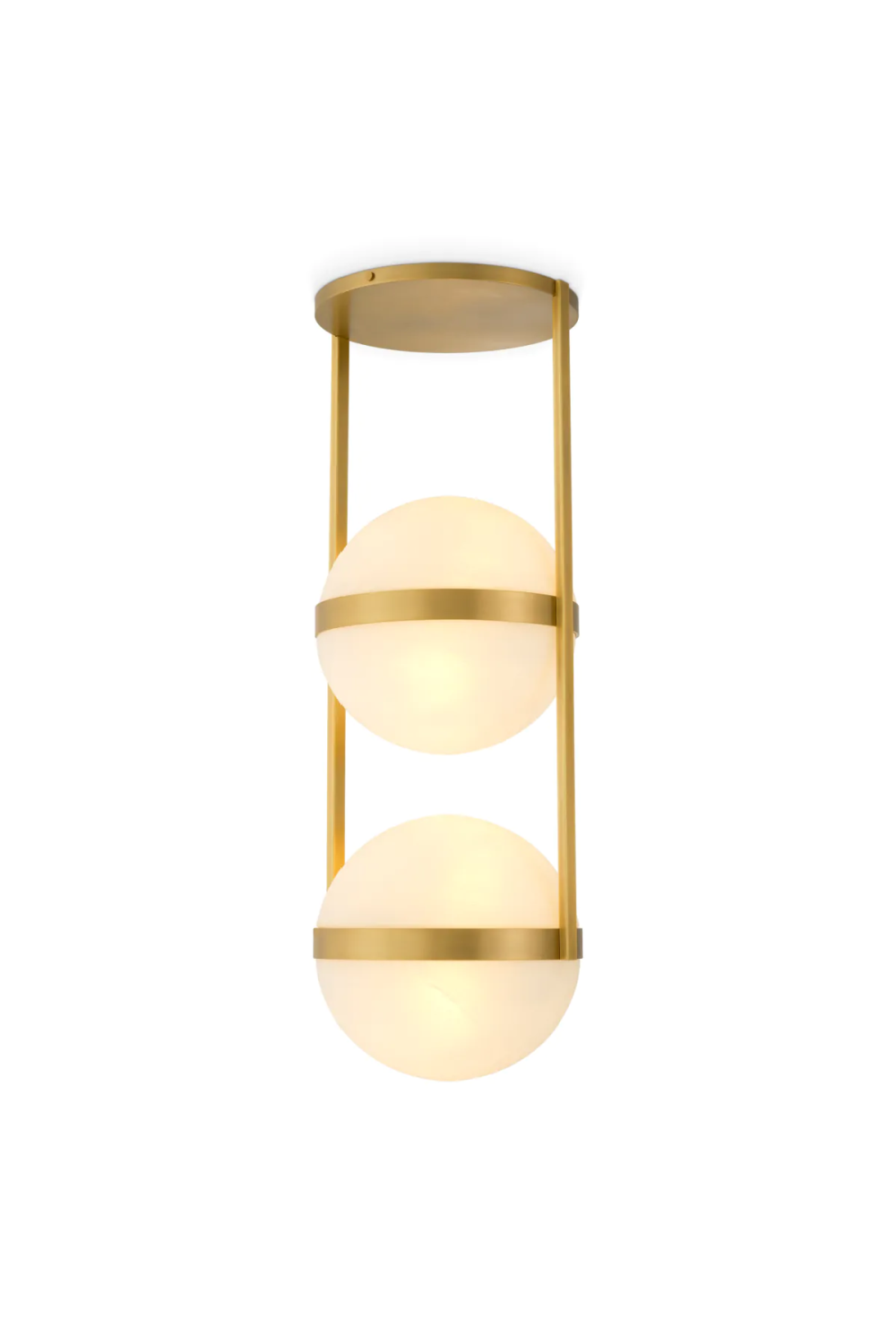 White Globe Double Ceiling Lamp | Eichholtz Dover | Oroatrade.com 