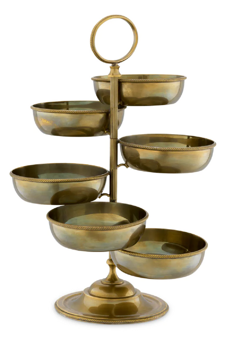 Vintage Brass 6-Bowl Stand | Eichholtz Christine | Oroa.com