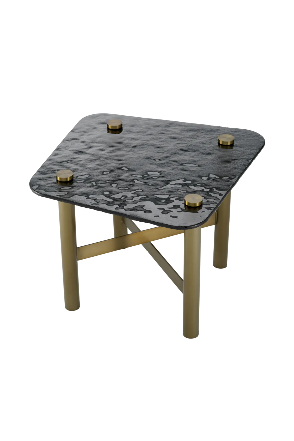 Black Glass Side Table | Eichholtz Cortes | Oroatrade.com