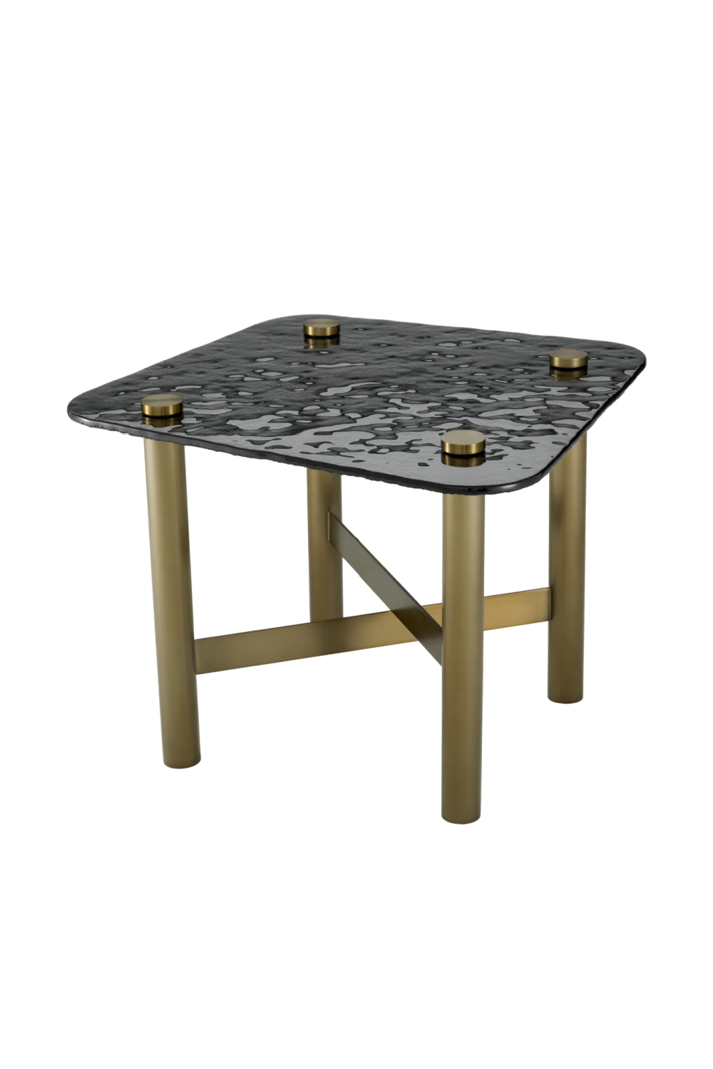 Black Glass Side Table | Eichholtz Cortes | Oroatrade.com