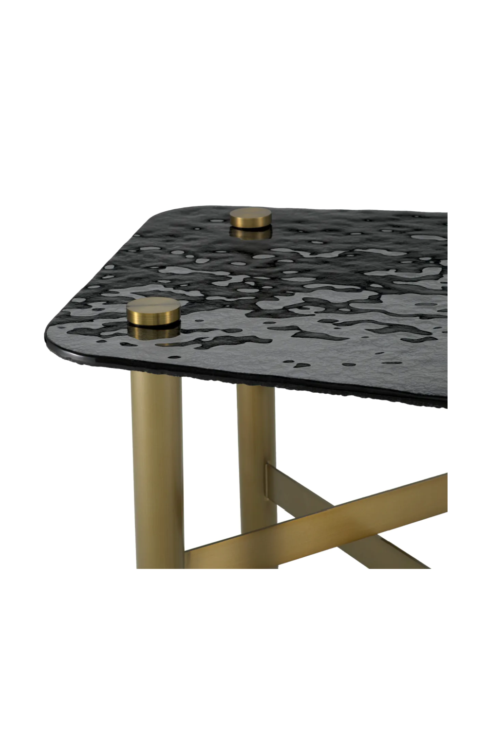 Black Glass Side Table | Eichholtz Cortes | Oroatrade.com