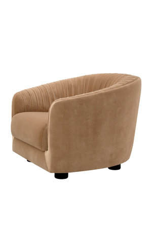 Brown Pleated Lounge Chair | Eichholtz Jameson | Oroa.com