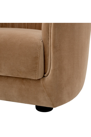 Brown Pleated Lounge Chair | Eichholtz Jameson | Oroa.com