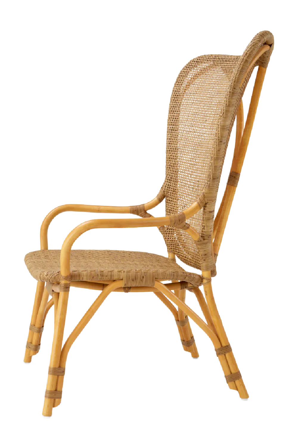 High-Back Rattan Lounge Chair | Eichholtz Colony | Oroa.com