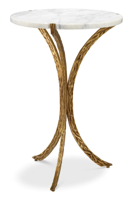 Vintage Brass Base Side Table | Eichholtz Emmeline | Oroa.com