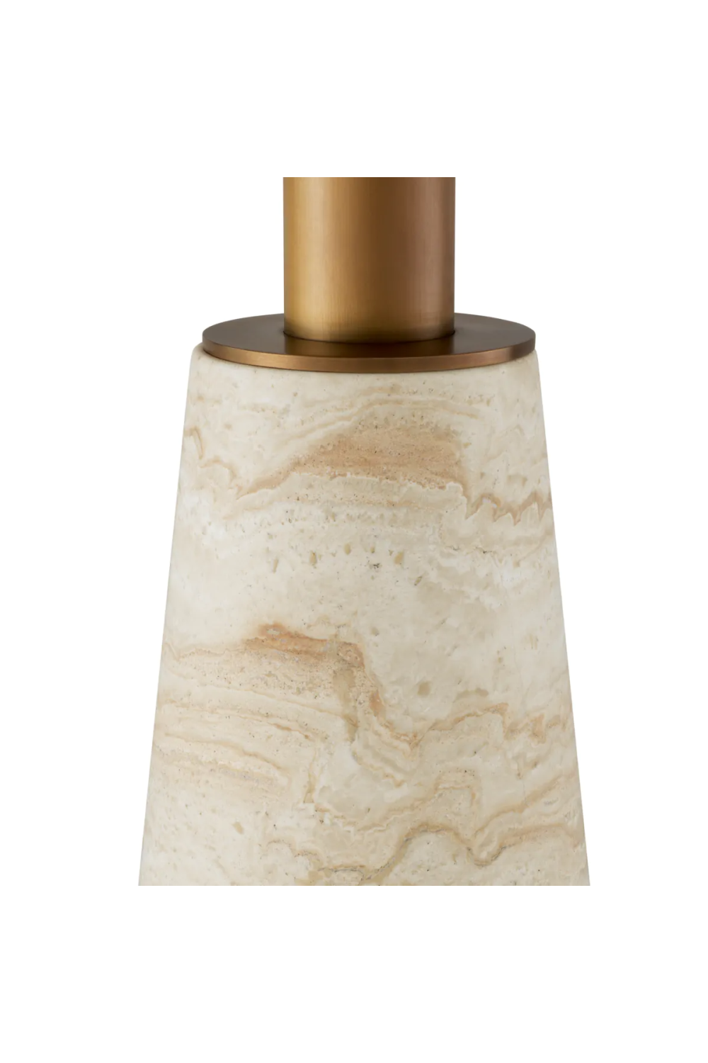 Travertine Pedestal Dining Table | Eichholtz Genova | Oroa.com