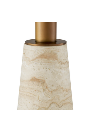 Travertine Pedestal Dining Table | Eichholtz Genova | Oroa.com